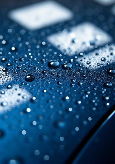 洗練されたコーティング加工の接写